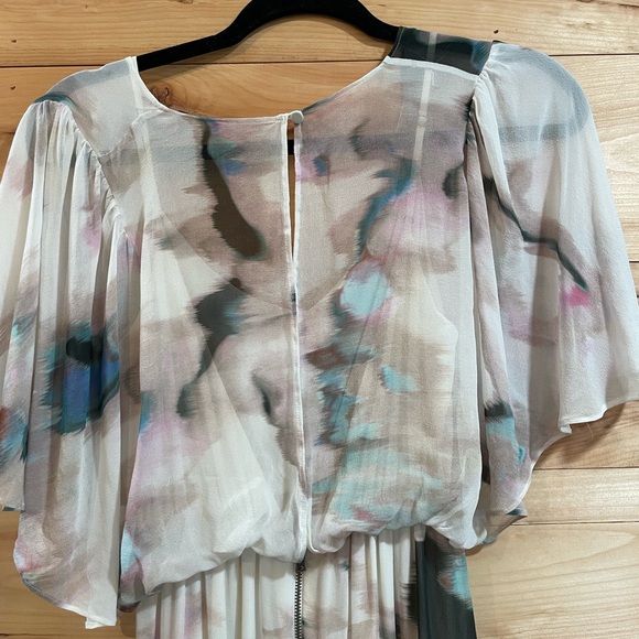 Alice + Olivia Baska Watercolor Silk Dress Size M - Picture 12 of 14